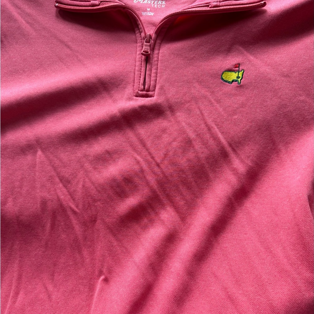 Augusta National Masters Tech Women's Coral Quarter-Zip Turtleneck Pullover